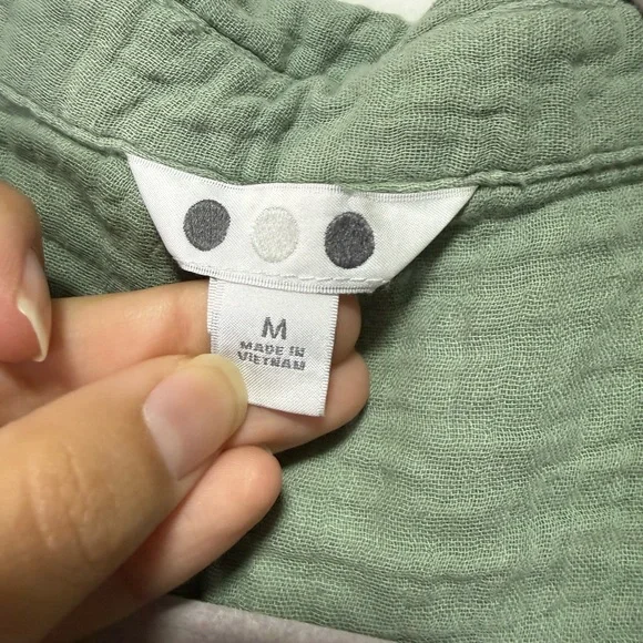 Three Dots‎ Olive Gauge Mini Dress - Picture 3 of 5